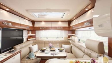 wohnmobil mit hecksitzgruppe